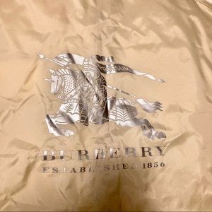 Burberry garment bags.